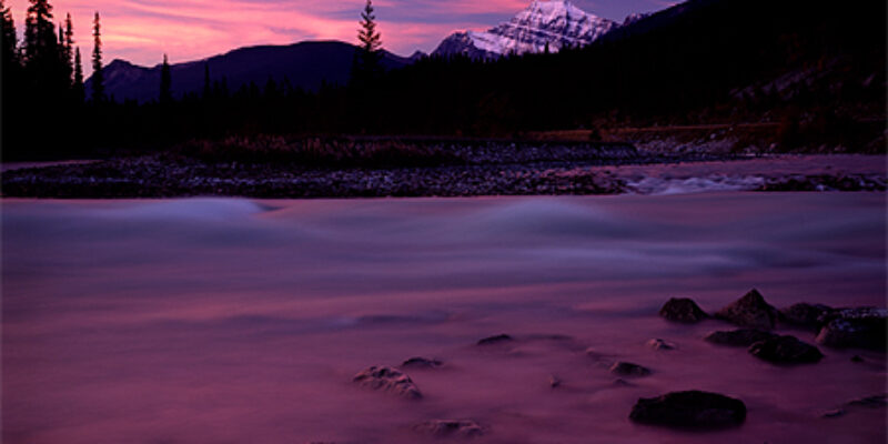 Athabasca River and Mt. Edith Cavell