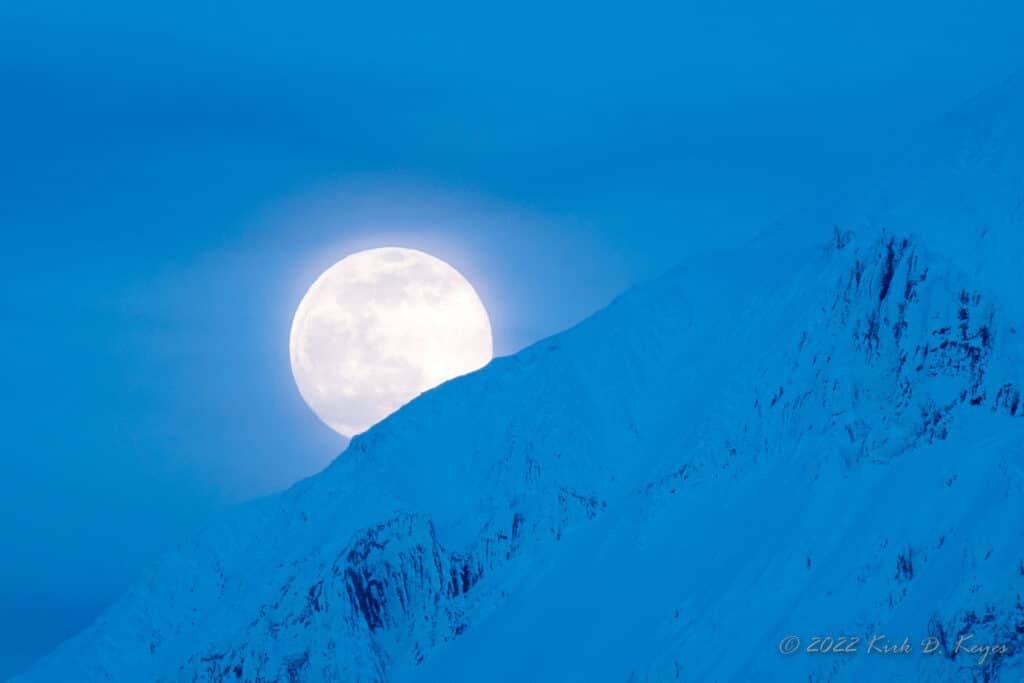 Moonrise over Mt Hood